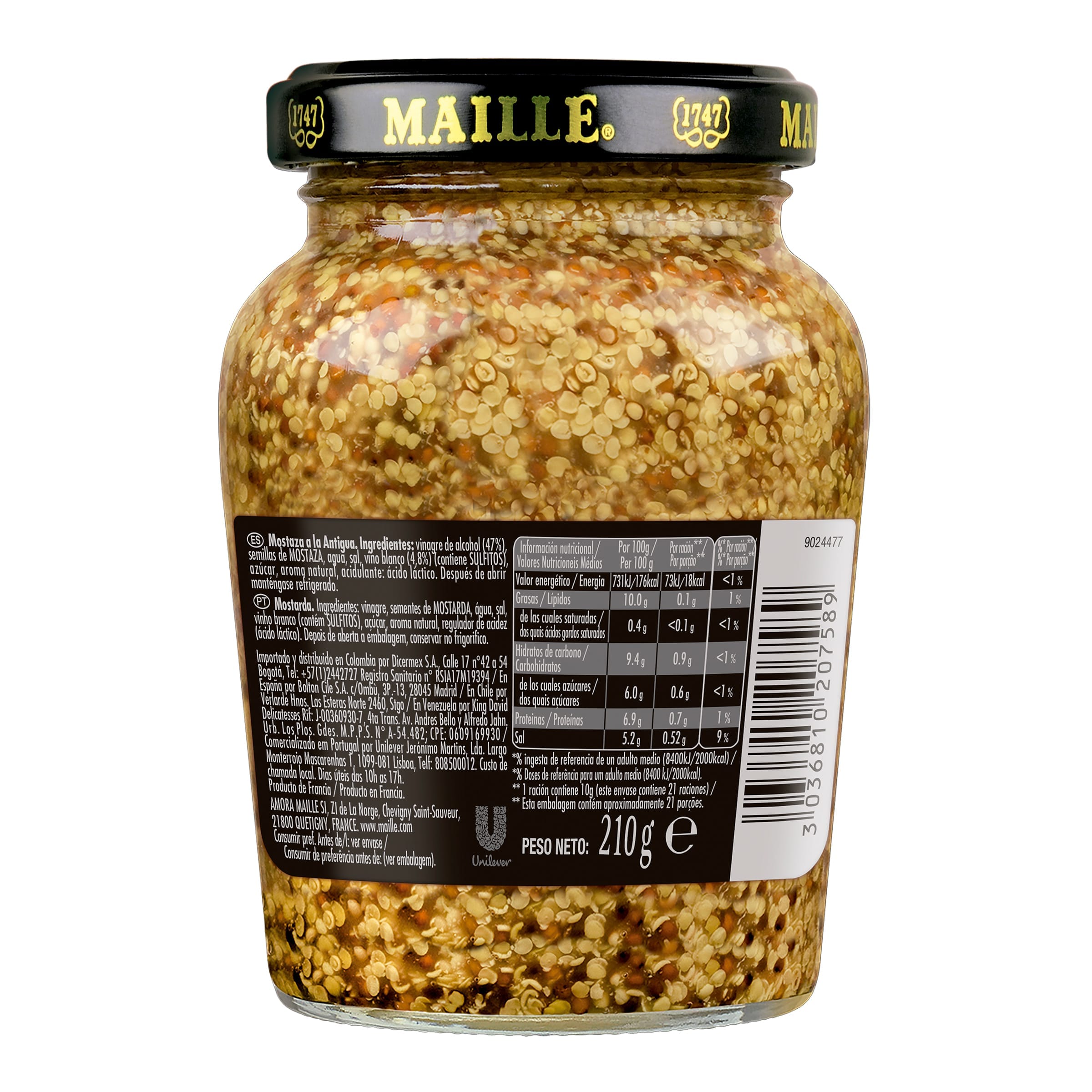 Mostaza a la antigua Maille 210 g