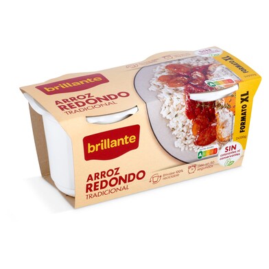 Arroz redondo tradicional Brillante vaso 400 g-0