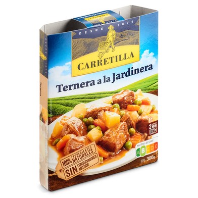 Ternera a la jardinera Carretilla tarrina 0.3 Kg-0