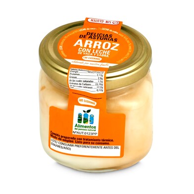 Arroz con leche de vaca Caserinos frasco 200 g-0 Arroz con leche de vaca Caserinos frasco 200 g-0