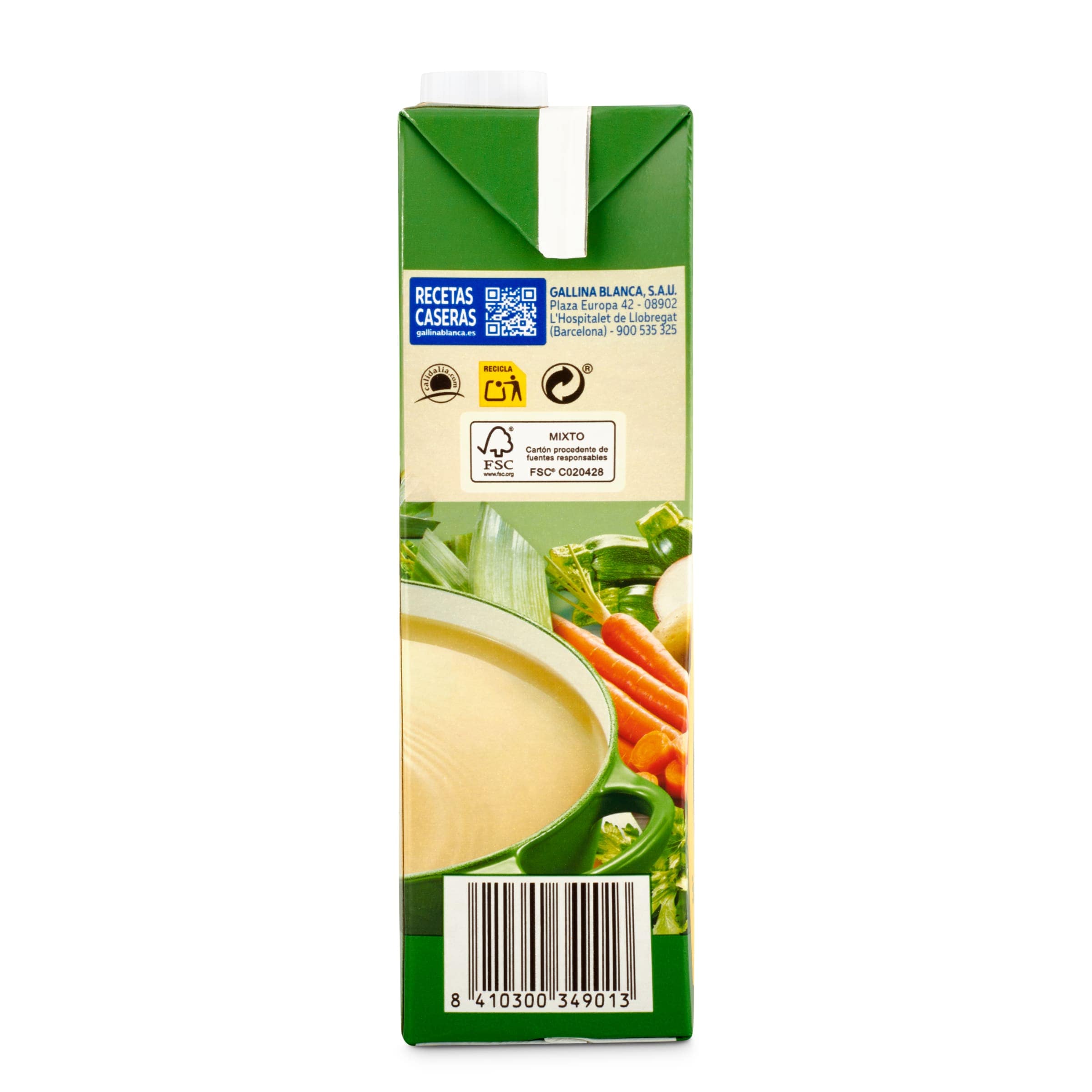 Caldo de verduras Gallina Blanca 1 L