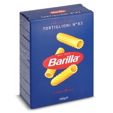 Pasta tortiglioni nº 83 Barilla caja 500 g-0