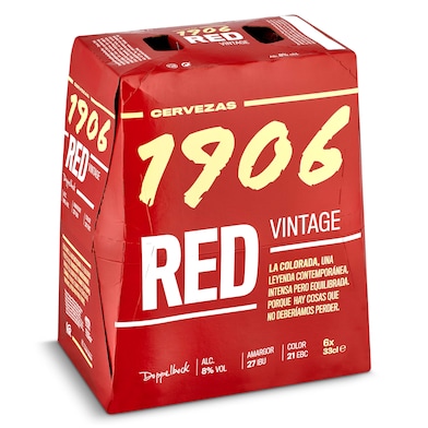 Cerveza red vintage 1906 botella 6 x 33 cl-0