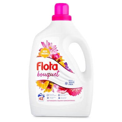 Detergente máquina líquido bouquet Flota botella 42 lavados-0