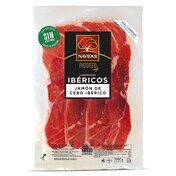 Jamón de cebo ibérico 50% de raza ibérica Navidul sobre 104 g