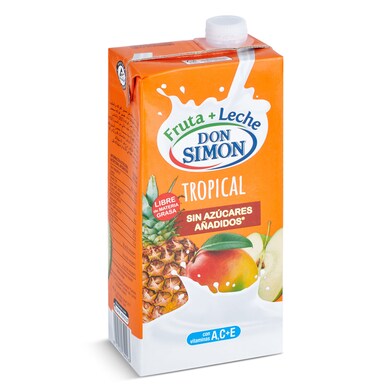 Bebida de zumo de frutas y leche tropical zero Don Simón brik 1 l-0