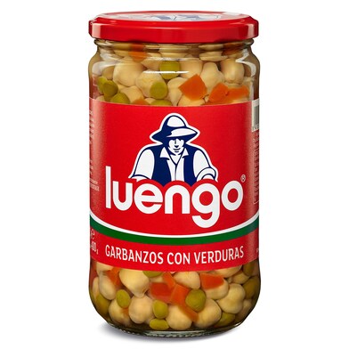 Garbanzos con verduras cocidas Luengo frasco 400 g-0 Garbanzos con verduras cocidas Luengo frasco 400 g-0