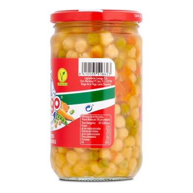 Garbanzos con verduras cocidas Luengo frasco 400 g-1 Garbanzos con verduras cocidas Luengo frasco 400 g-1