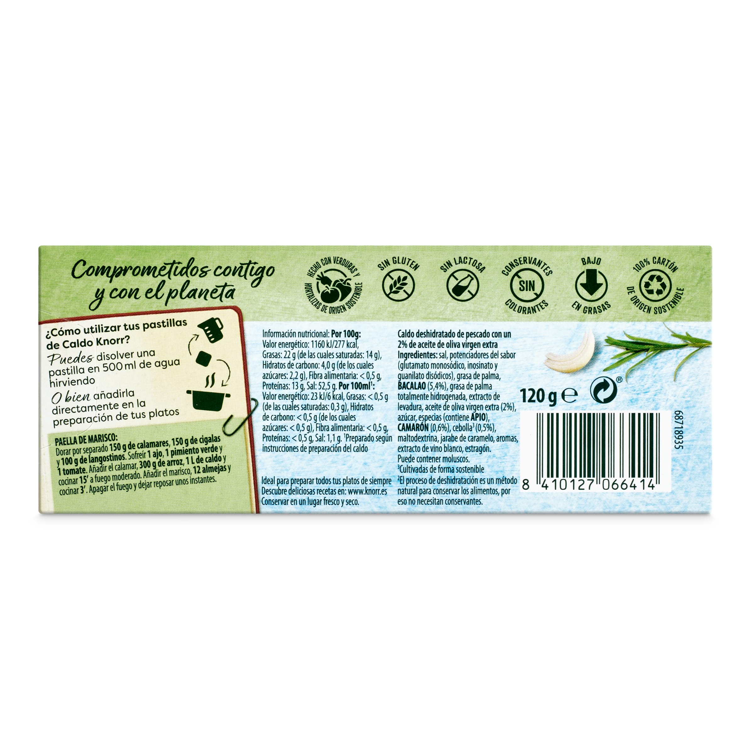 Pastillas de caldo pescado Knorr 12 unidades
