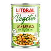 Garbanzos con espinacas Litoral lata 425 g