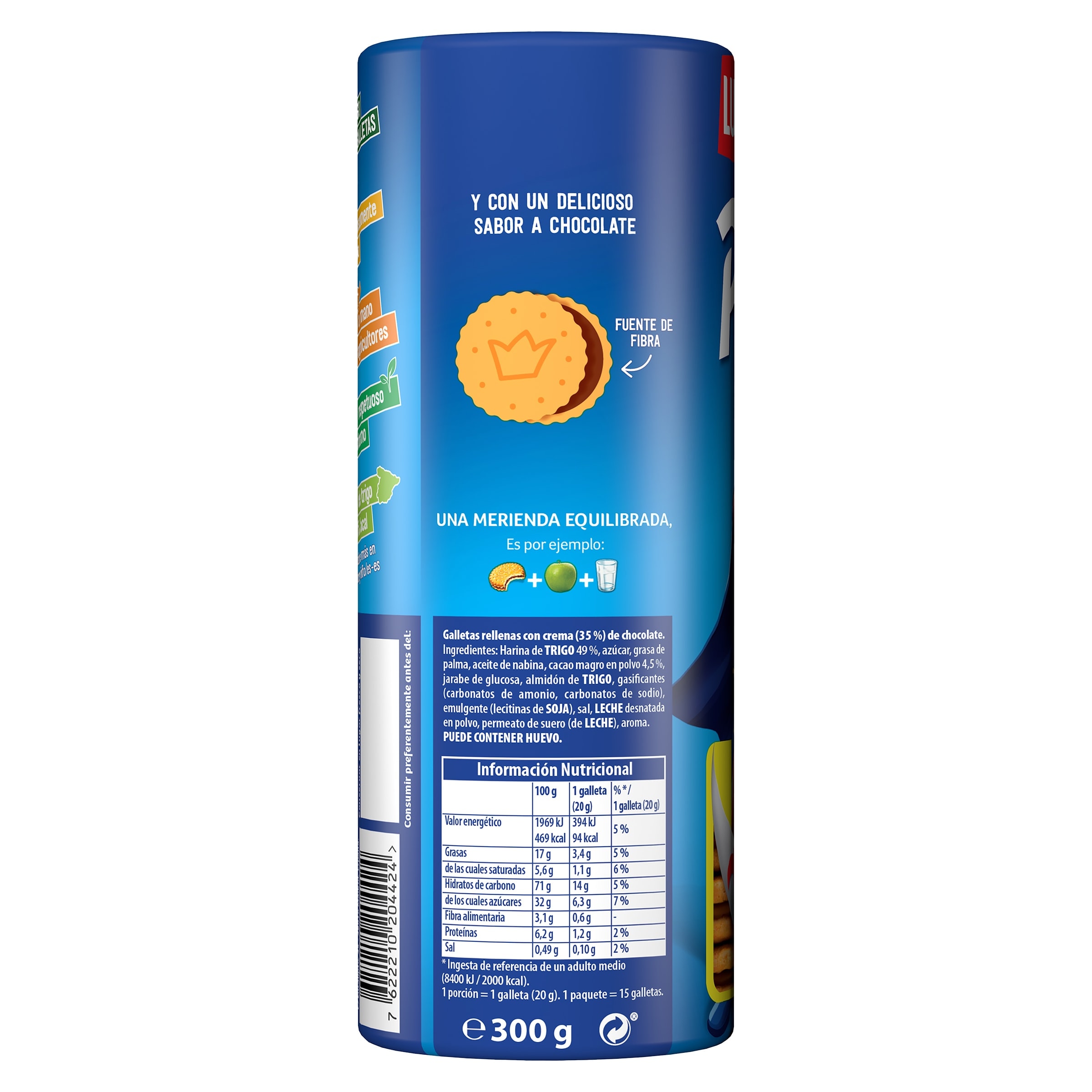 Galleta rellena de crema de chocolate Principe 300 g