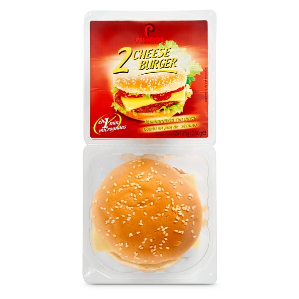 Hamburguesas con Queso Palacios Pack 2x125 Gr.