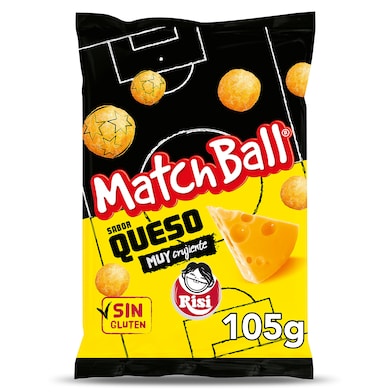 Aperitivo de maíz sabor queso Matchball Risi bolsa 105 gr-0