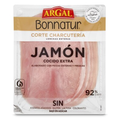 Jamón cocido extra Bonnatur sobre 140 g-0