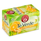 Té verde con jengibre y naranja Pompadour caja 20 unidades