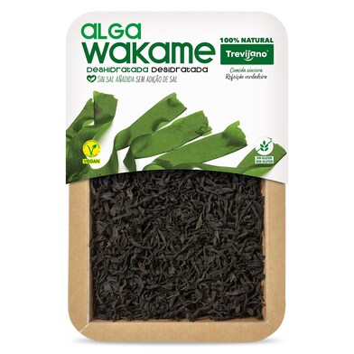 Alga wakame 100% natural Trevijano bandeja 50 g-0 Alga wakame 100% natural Trevijano bandeja 50 g-0