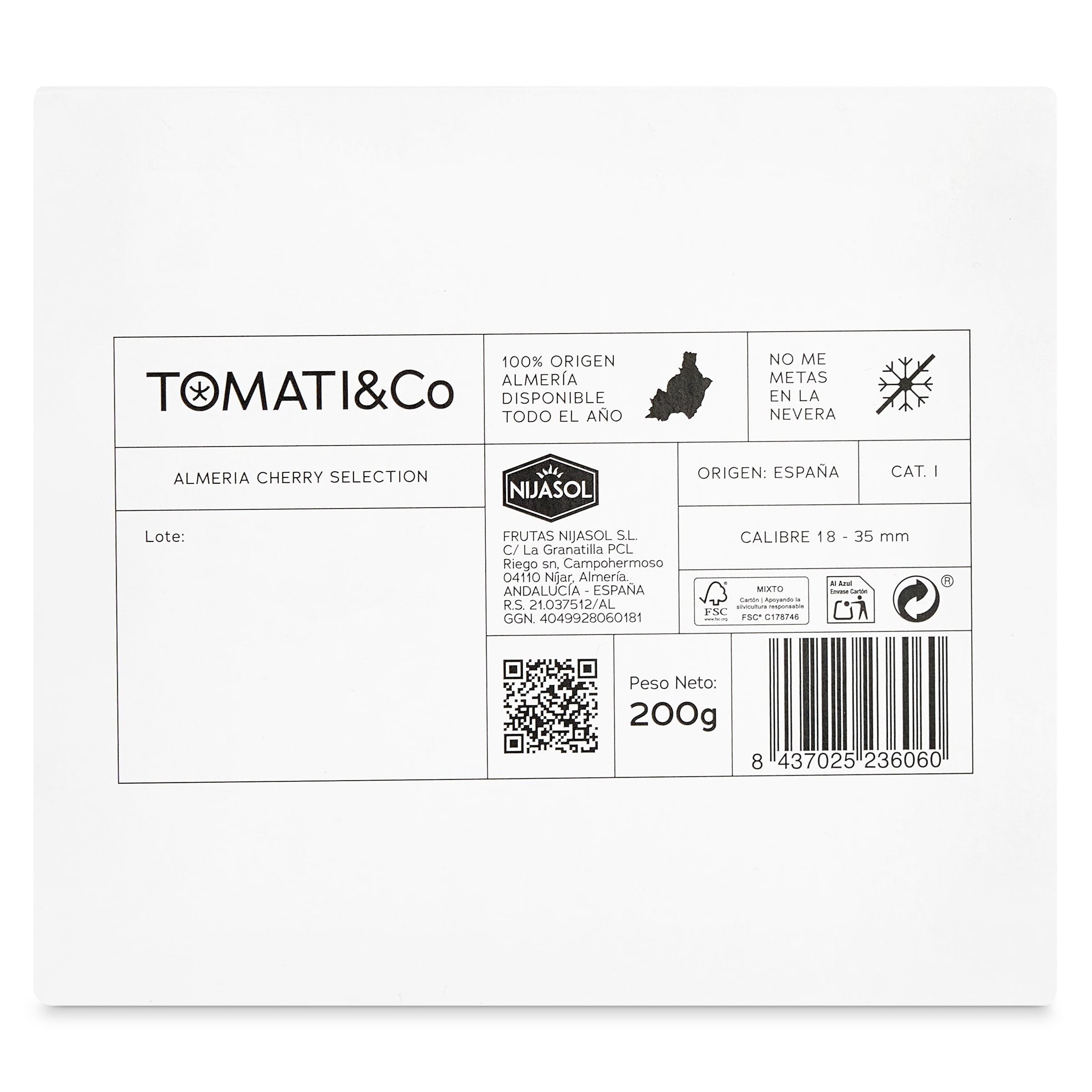 Tomates cherry Tomati&co 200 g