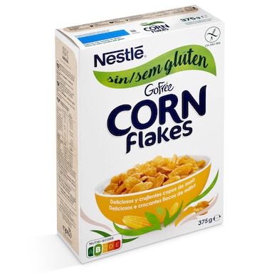 Cereales copos de maíz corn flakes sin gluten Nestlé caja 375 g-0