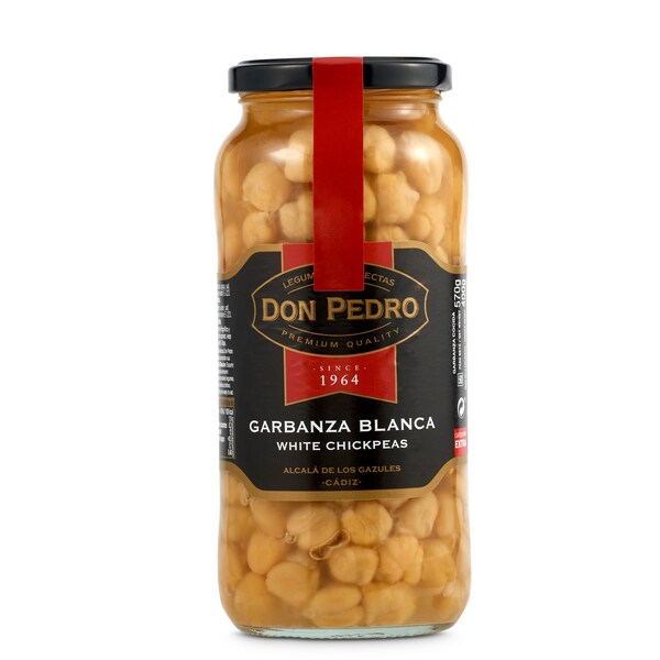 Garbanzos Blancos Cocidos Don Pedro Frasco 400 Gr.