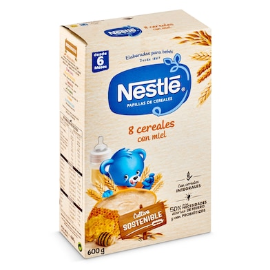 Papilla 8 cereales con miel Nestlé caja 600 g-0