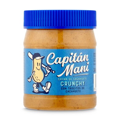 Crema de cacahuete crujiente Capitán Mani bote 340 g-0 Crema de cacahuete crujiente Capitán Mani bote 340 g-0