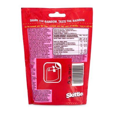 Caramelos masticables sabor fruta ácida Skittles bolsa 174 g-1 Caramelos masticables sabor fruta ácida Skittles bolsa 174 g-1