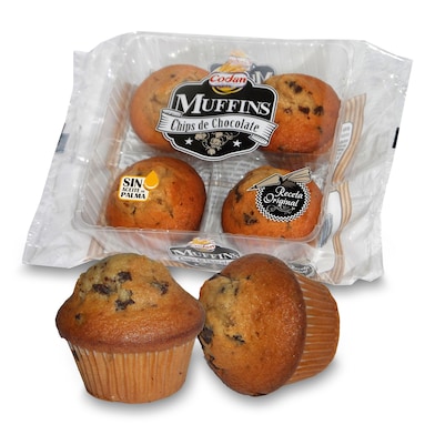 Muffins con pepitas de chocolate Codan blister 300 g-0