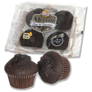 Muffins de chocolate Codan blister 300 g-0 Muffins de chocolate Codan blister 300 g-0