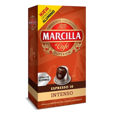 Cápsulas de café intenso Marcilla caja 10 unidades-0