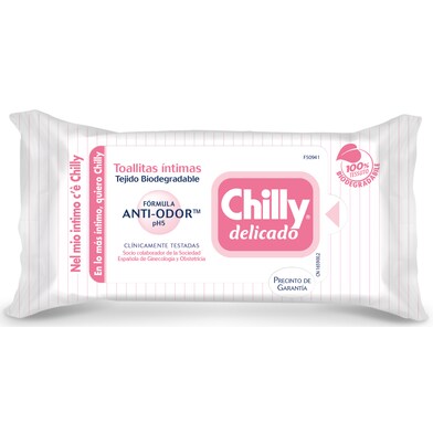 Toallitas íntimas desechables delicado Chilly 12 unidades-0 Toallitas íntimas desechables delicado Chilly 12 unidades-0
