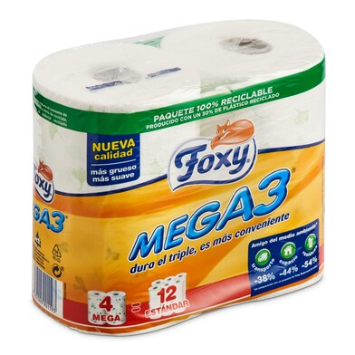 Papel higiénico Foxy bolsa 4 unidades-0 Papel higiénico Foxy bolsa 4 unidades-0