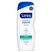 Gel de ducha aceite piel seca cuidado experto Sanex botella 600 ml