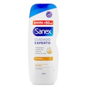 Gel de ducha natural piel seca Sanex botella 600 ml