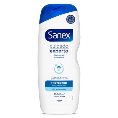 Gel de ducha cuidado experto protector Sanex botella 600 ml-0