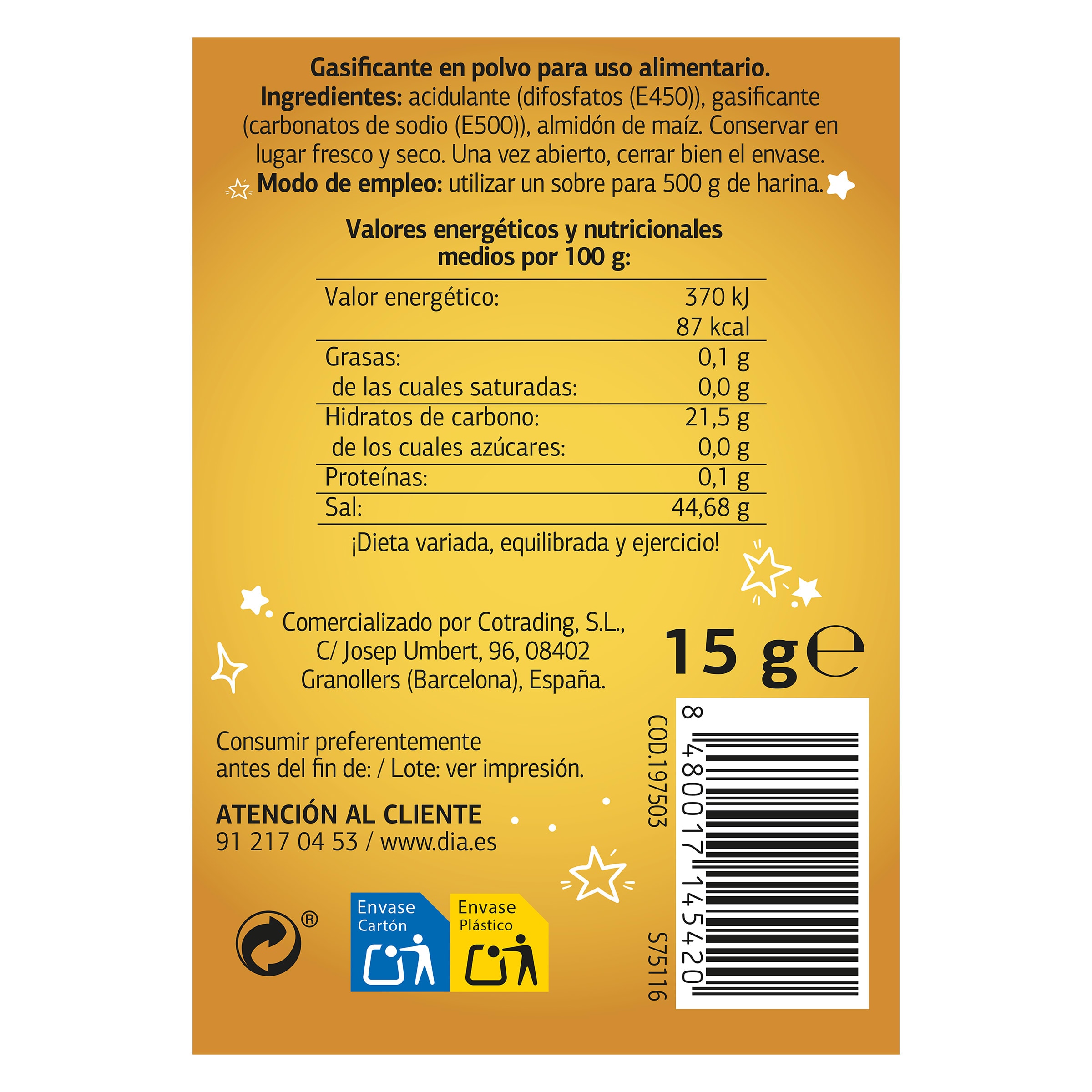 Preparado para hornear en polvo Dia Delimagic 90 g