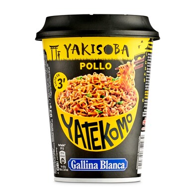 Fideos orientales yakisoba pollo Gallina Blanca Yatekomo vaso 93 g-0