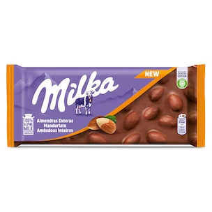 chocolate con leche y almendras enteras 100 g