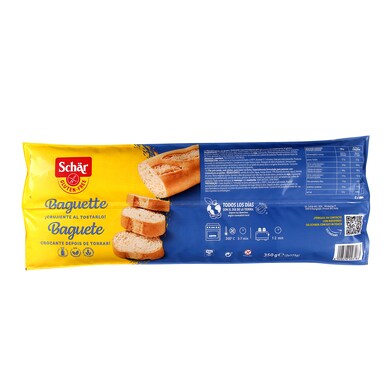 Baguette sin gluten Dr. Schar bandeja 350 g-0 Baguette sin gluten Dr. Schar bandeja 350 g-0