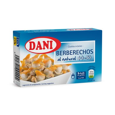 Berberechos al natural 40/50 piezas Dani lata 63 g-0