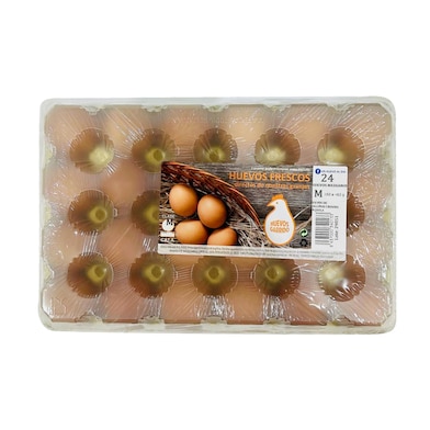 Huevos frescos categoría A clase M Huevos Garrido caja 24 unidades-0