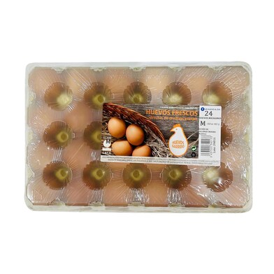 Huevos frescos categoría A clase M Huevos Garrido caja 24 unidades-0 Huevos frescos categoría A clase M Huevos Garrido caja 24 unidades-0