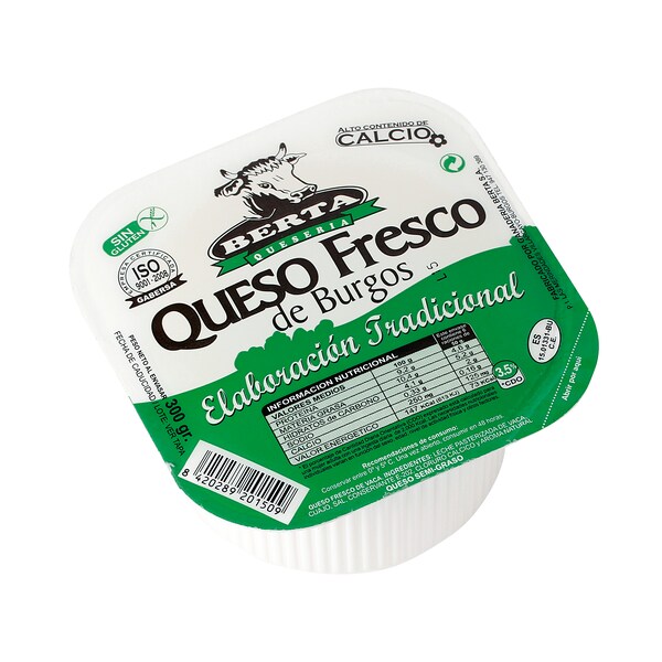 Queso Fresco Berta Tarrina 300 Gr.