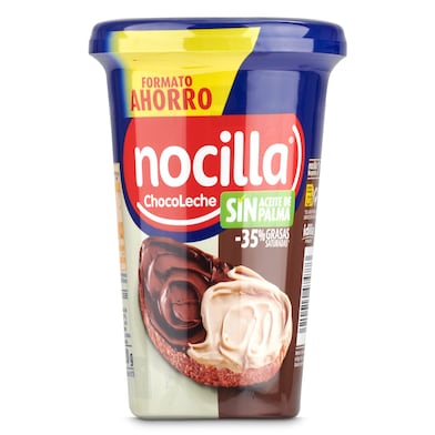 Crema de cacao y leche de avellanas dúo Nocilla bote 620 g-0