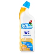Gel desinfectante wc con lejía frescor cítrico Sanicentro botella 1 l