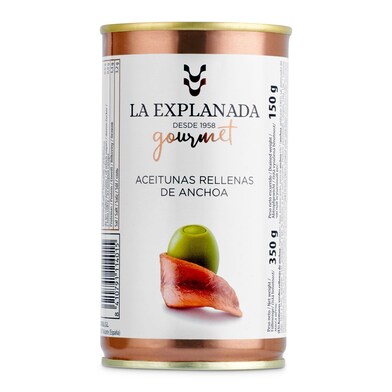 Aceitunas rellenas de anchoa La explanada lata 150 g-0 Aceitunas rellenas de anchoa La explanada lata 150 g-0