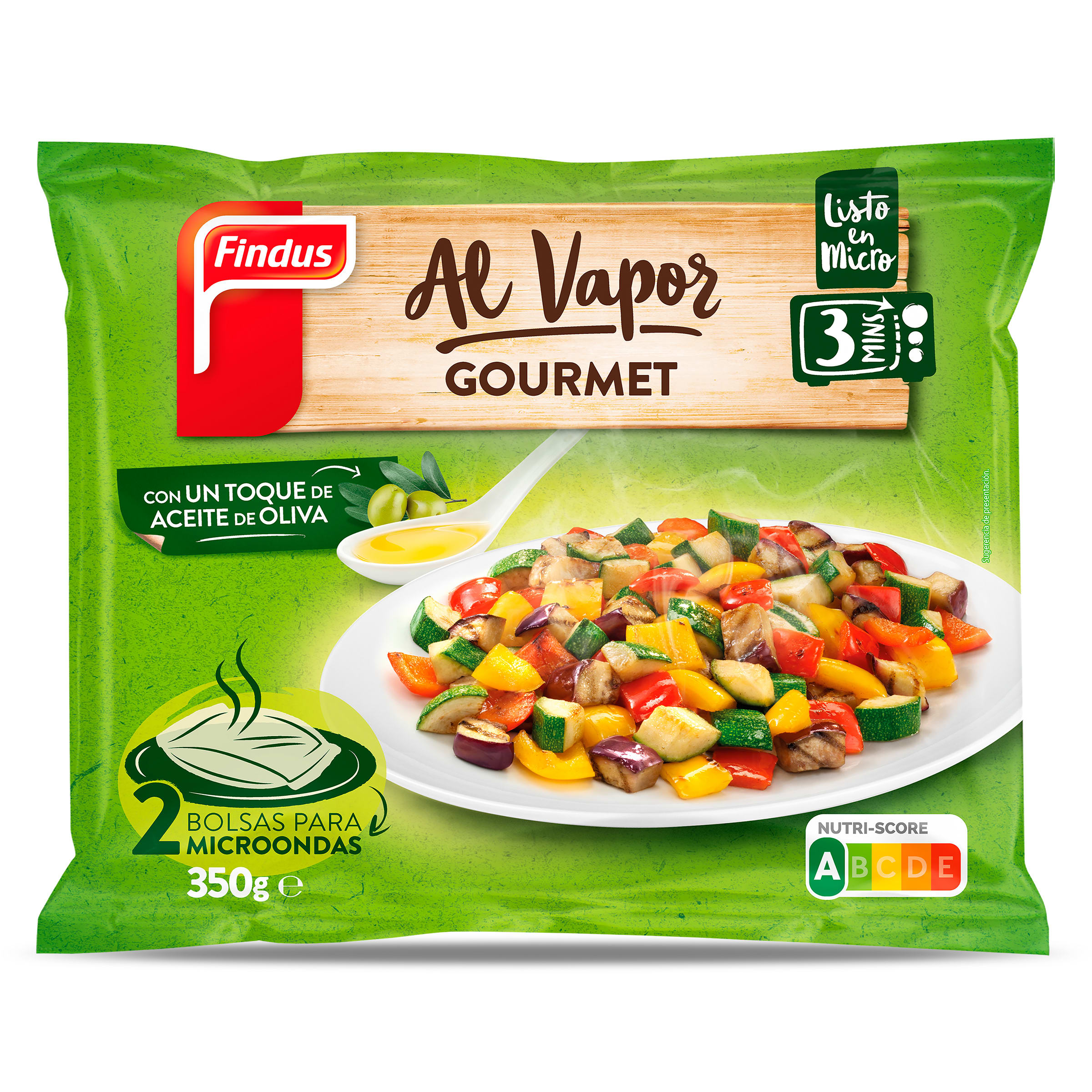 Verduras al vapor gourmet Findus bolsa 350 g