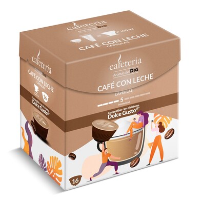 Cafe Dolce Gusto Cafe con Leche Monodosis Caja de 16 Unidades