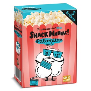 Palomitas con sal para microondas Dia Snack Maniac 270 g