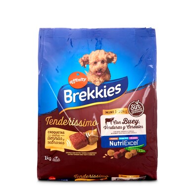 Alimento para perros mini con buey Brekkies Tenderissimo bolsa 1 Kg-0 Alimento para perros mini con buey Brekkies Tenderissimo bolsa 1 Kg-0