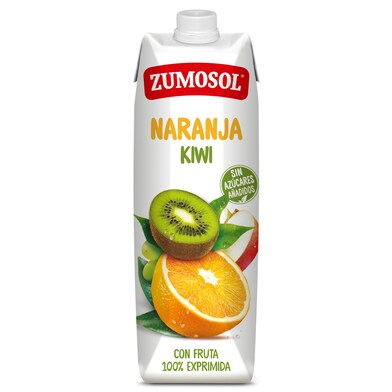 Bebida de naranja y kiwi con fruta exprimida Zumosol brik 1 l-0 Bebida de naranja y kiwi con fruta exprimida Zumosol brik 1 l-0